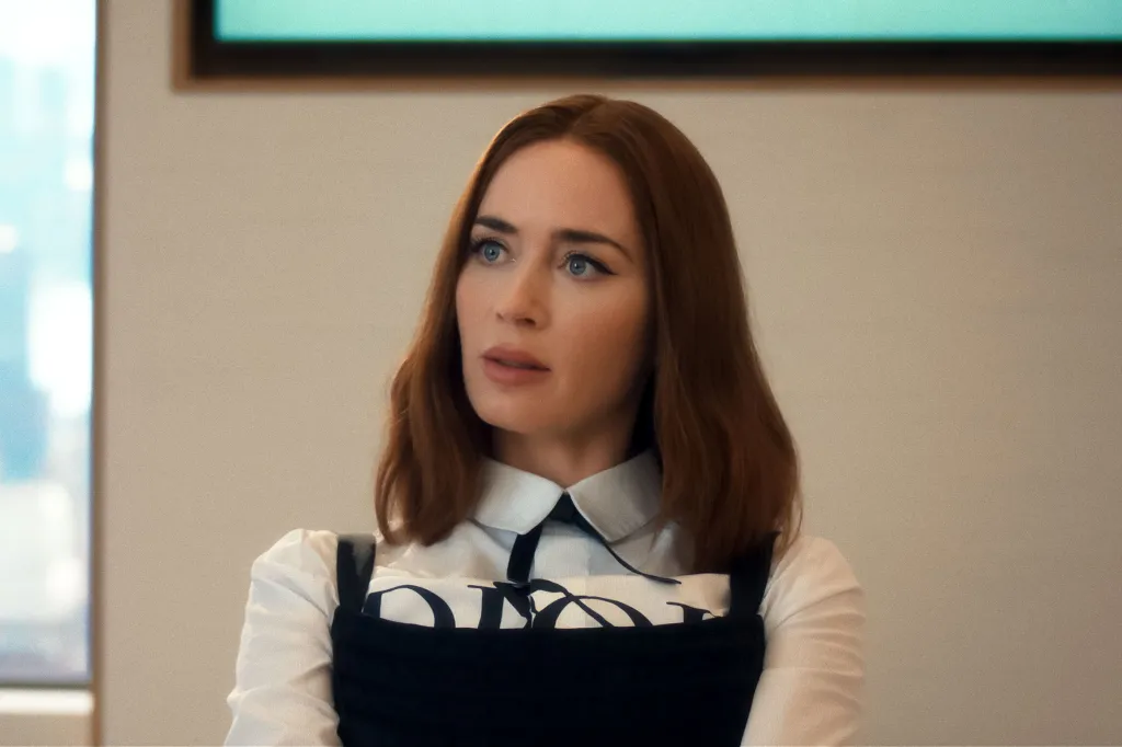 Emily Blunt as Emily Charlton in "The Devil Wears Prada 2."