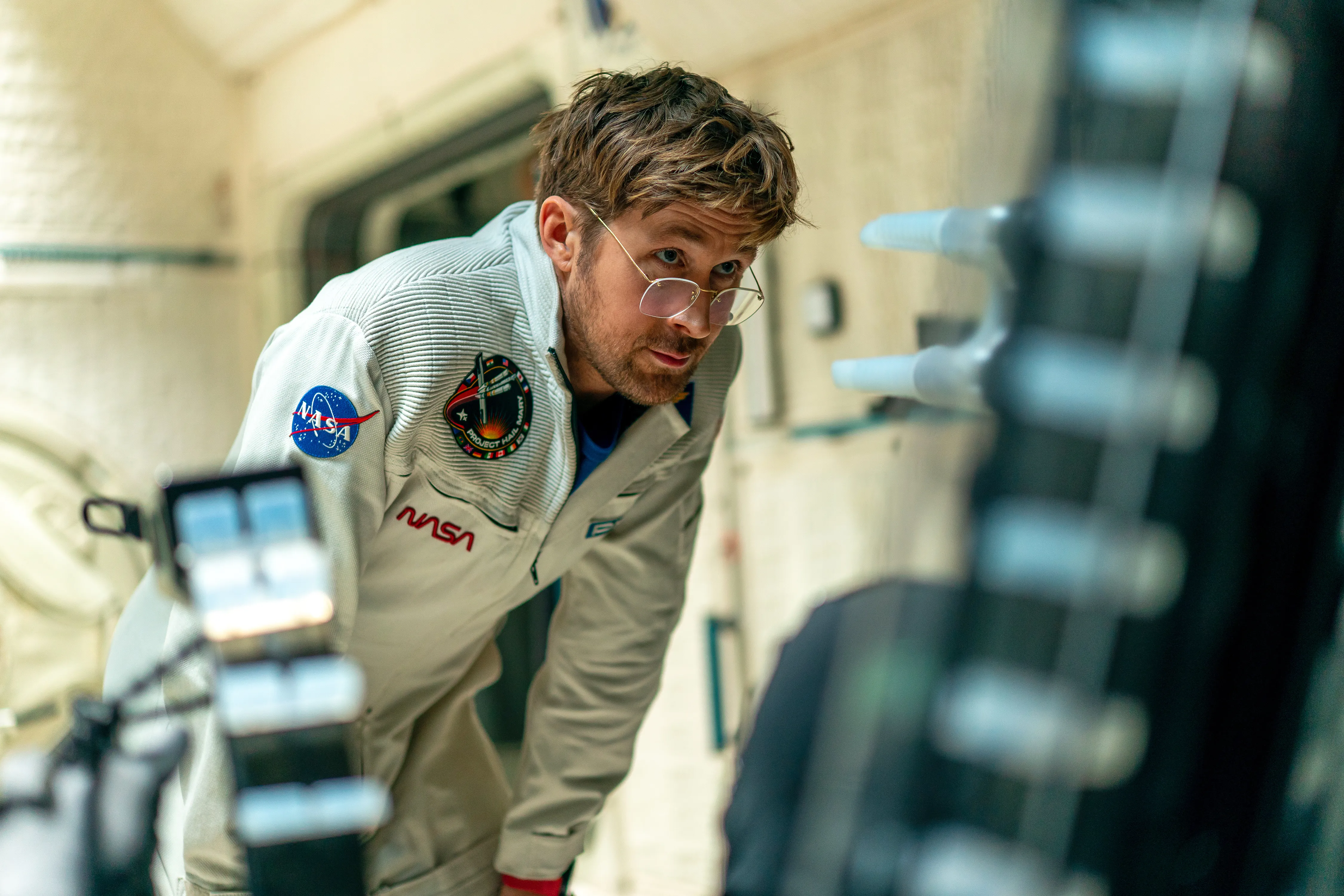 Ryan Gosling as an astronaut in "Project Hail Mary"