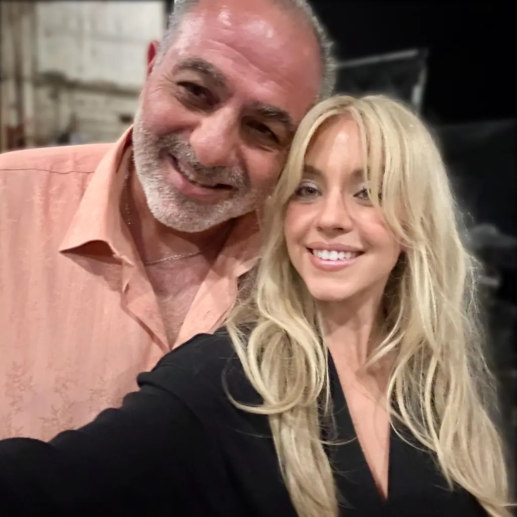 Jack Topalian and Sydney Sweeney smiling.