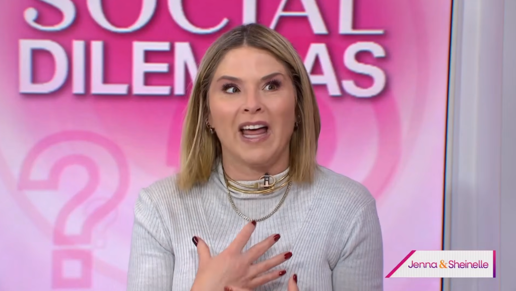 Jenna Bush Hager speaking during "Social Dilemmas" segment.