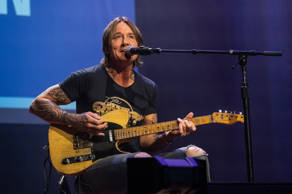 Keith Urban performing at Team MCA at the Ryman during Country Radio Seminar.