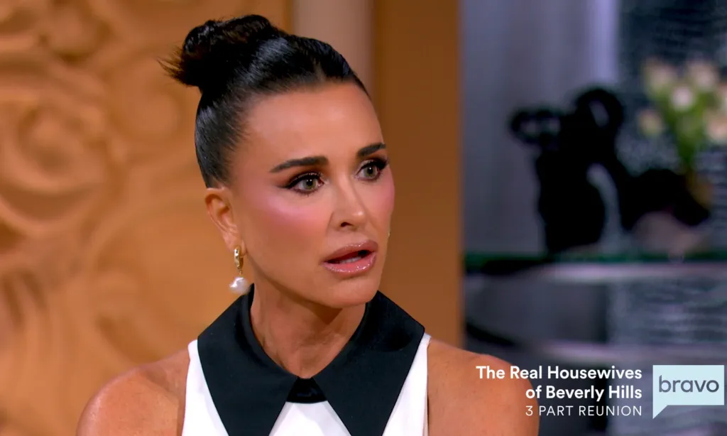 Kyle Richards at The Real Housewives of Beverly Hills reunion.