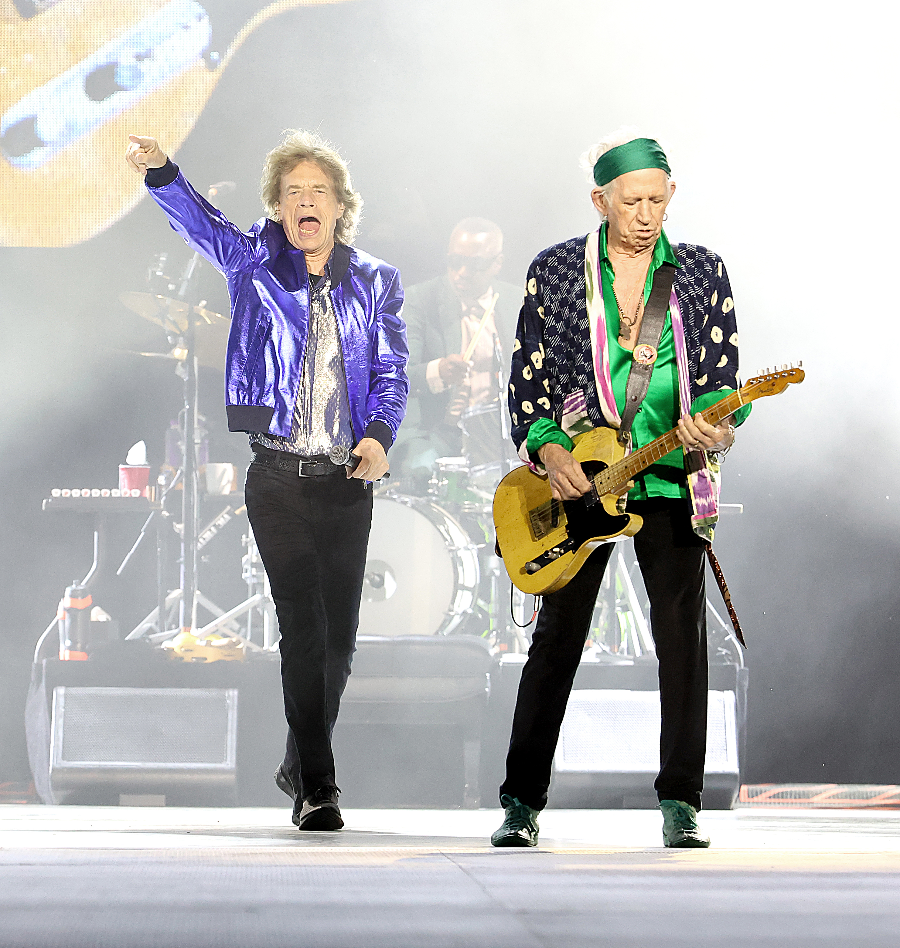 Mick Jagger and Keith Richards.