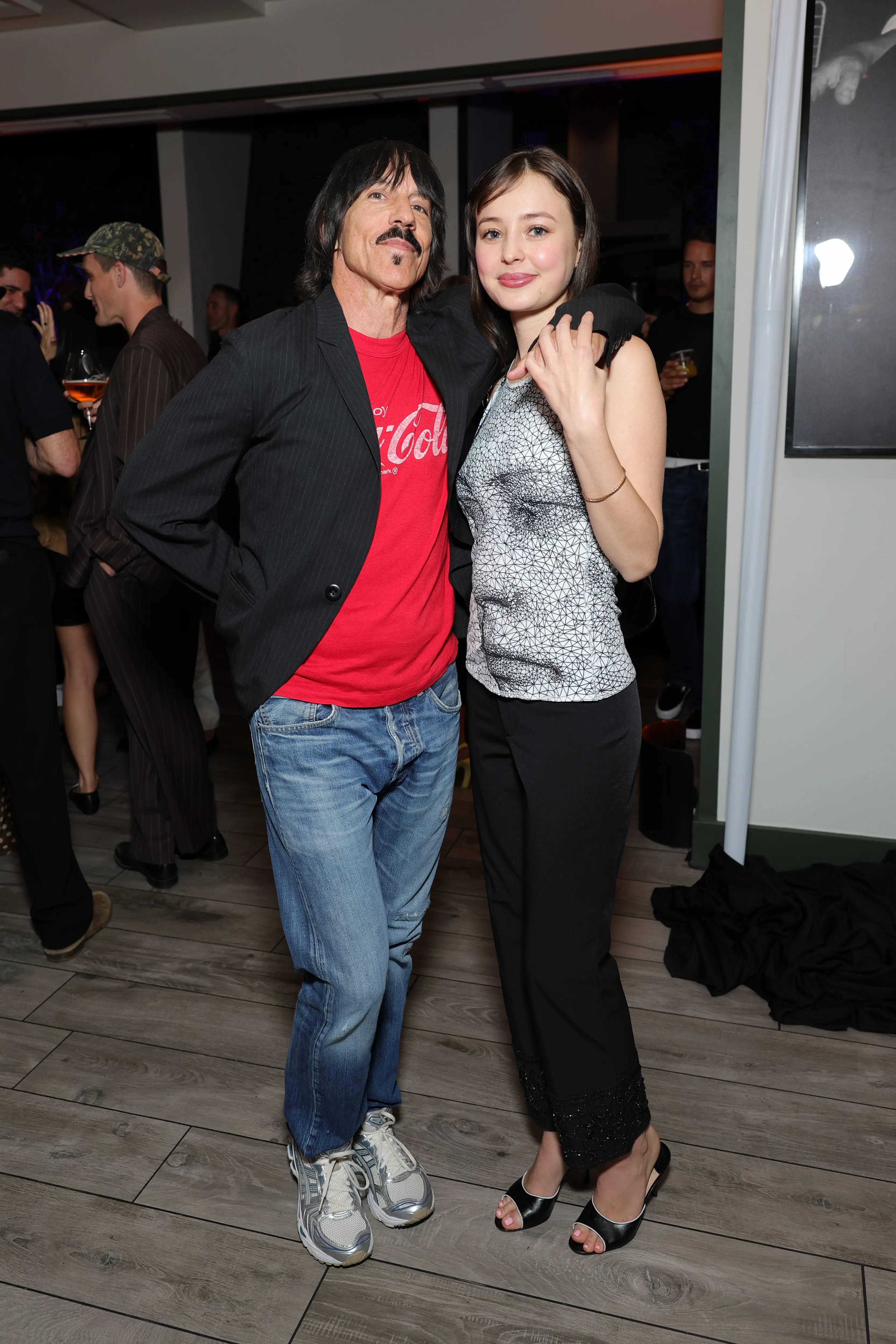 Anthony Kiedis and Eileen Kelly attend Gagosian Celebrates Jonas Wood.