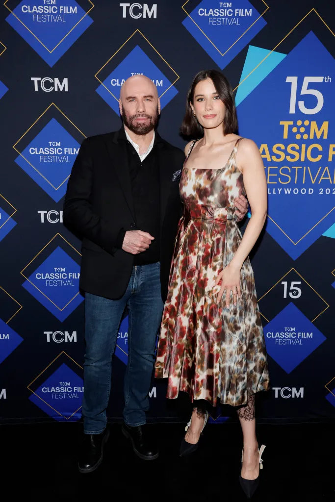 John Travolta and Ella Bleu Travolta attend the TCM Classic Film Festival.