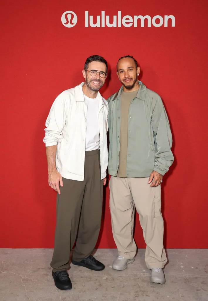 McDonald and Lewis Hamilton attend the Lululemon Media Event on July 01, 2025 in London, England. (Photo by Max Cisotti/Dave Benett/Getty Images for lululemon)
Ambassador Lewis Hamilton Attends Lululemon Media Event In London.