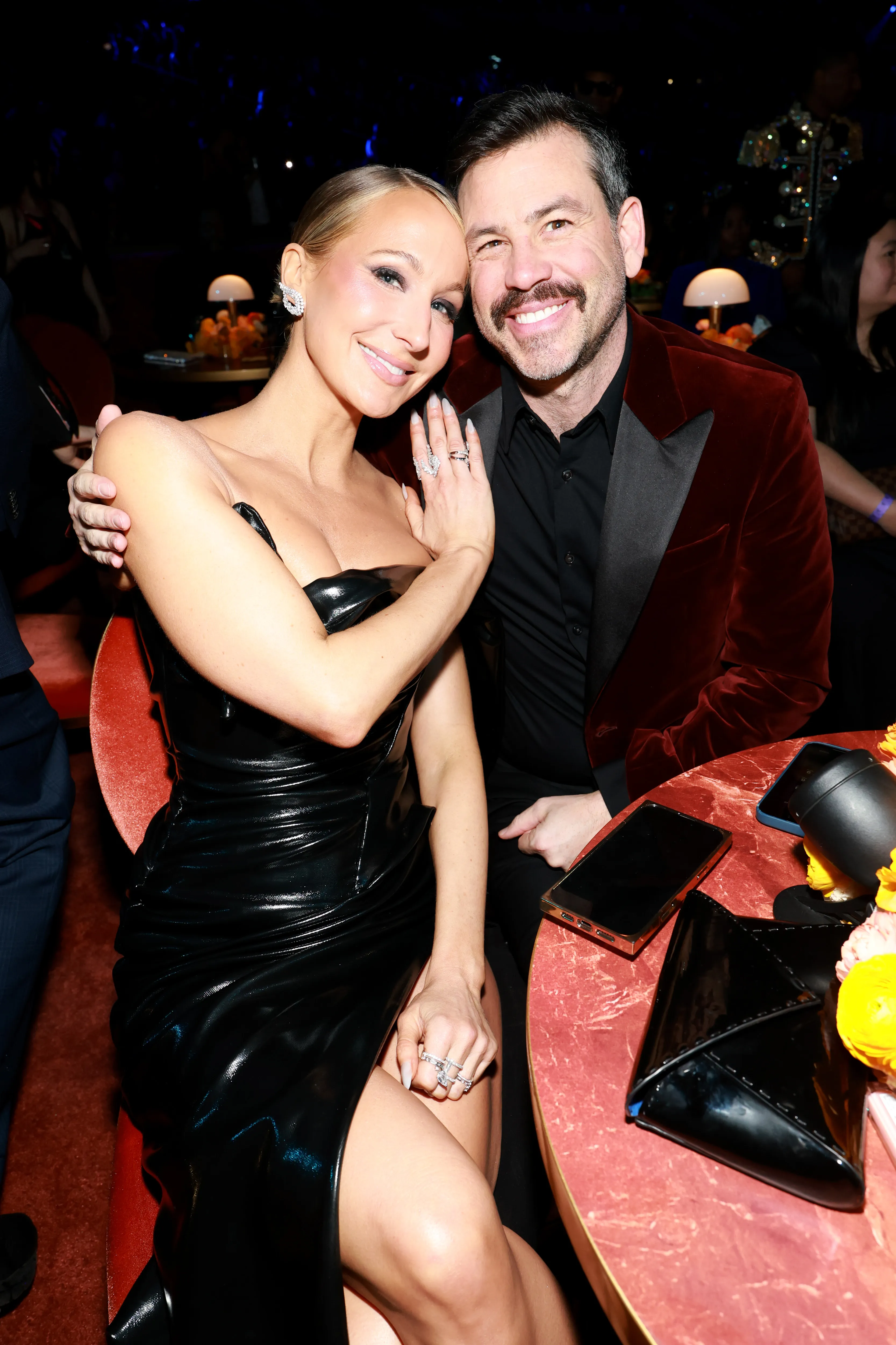 Nikki Glaser and Chris Convy at the 68th GRAMMY Awards