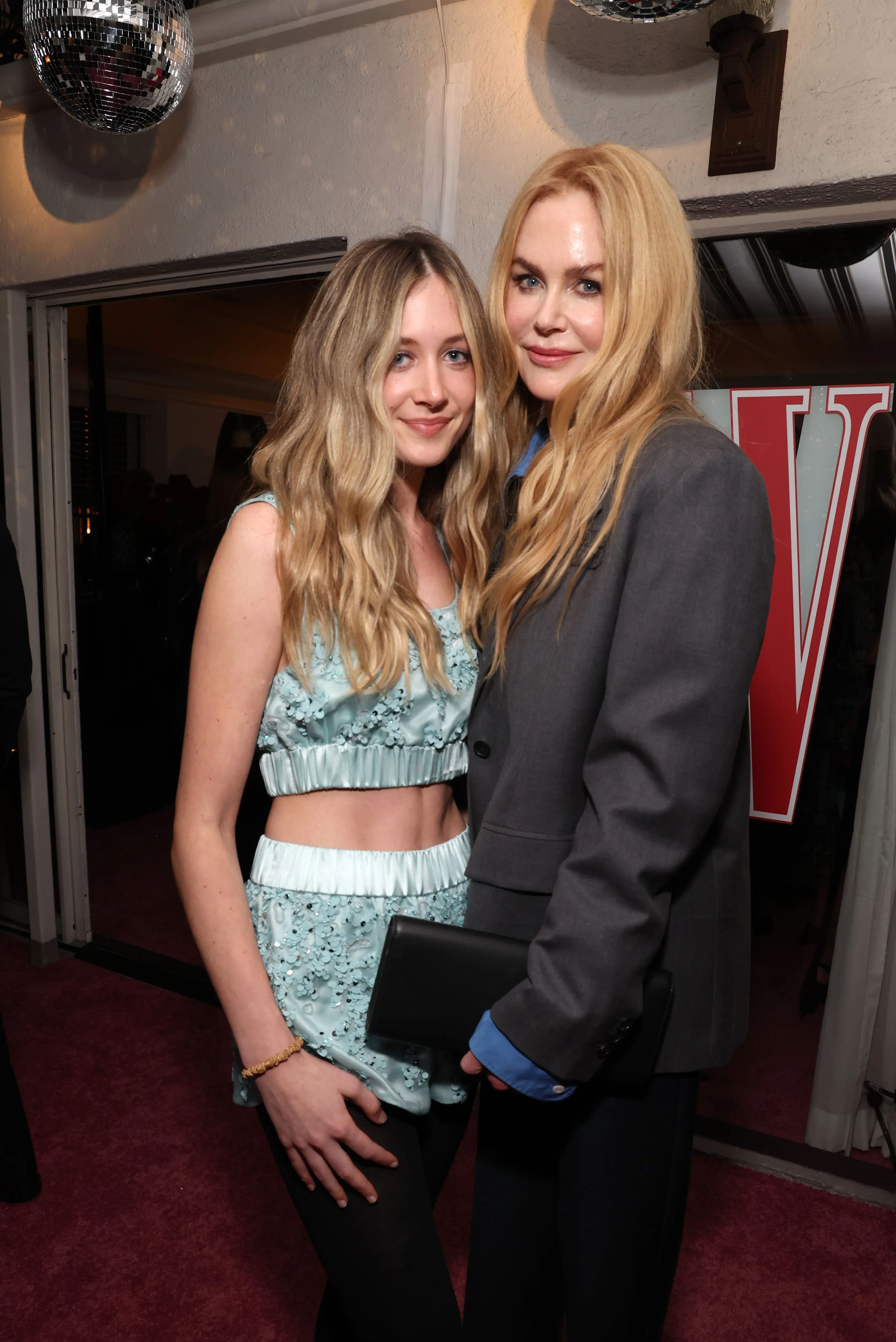 Sunday Rose Kidman Urban and Nicole Kidman at W Magazine's Annual Best Performances Party.