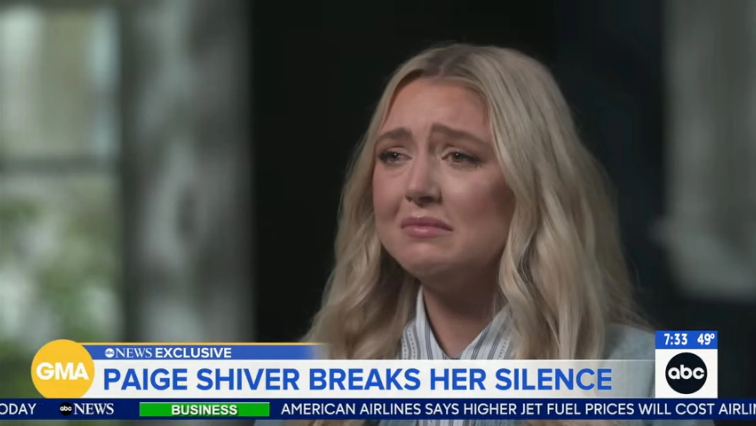 Paige Shiver in her interview on "GMA" on April 24