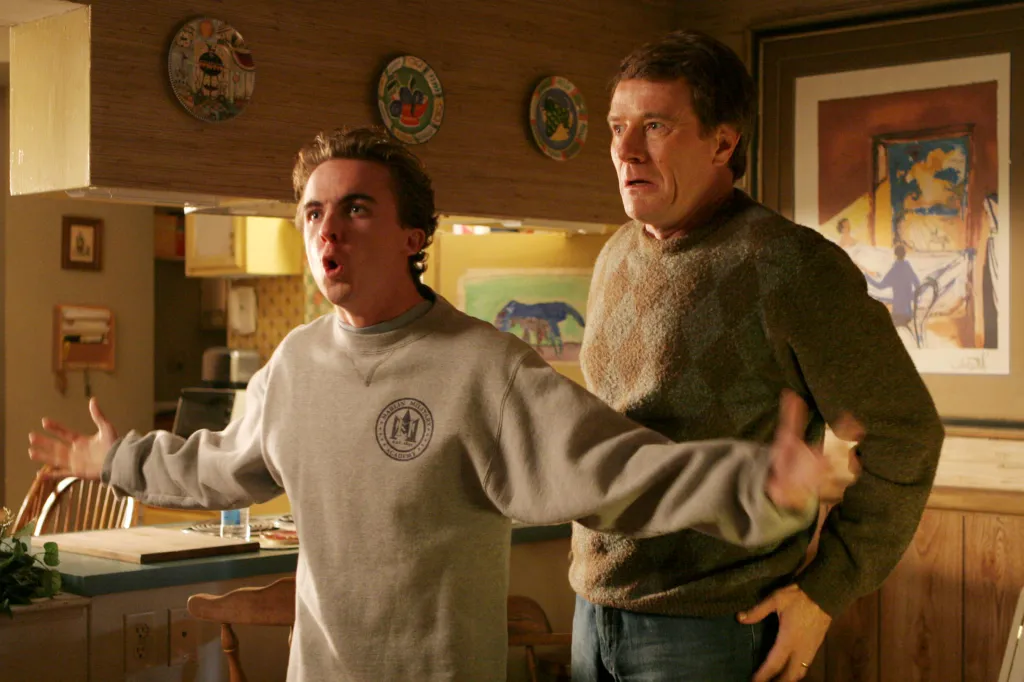 Frankie Muniz and Bryan Cranston in "Malcolm in the Middle"