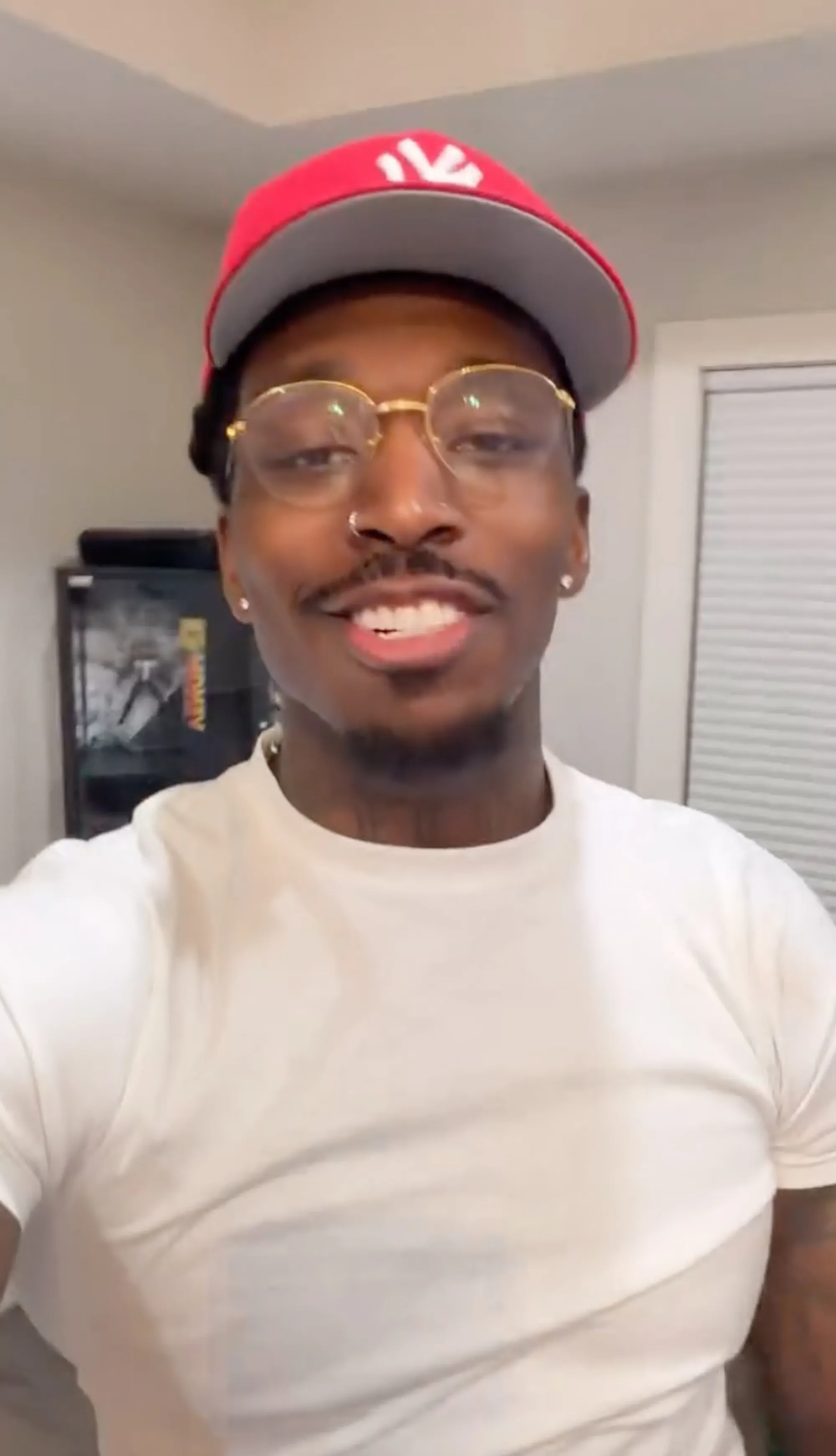 Pardison Fontaine smiling in a video.