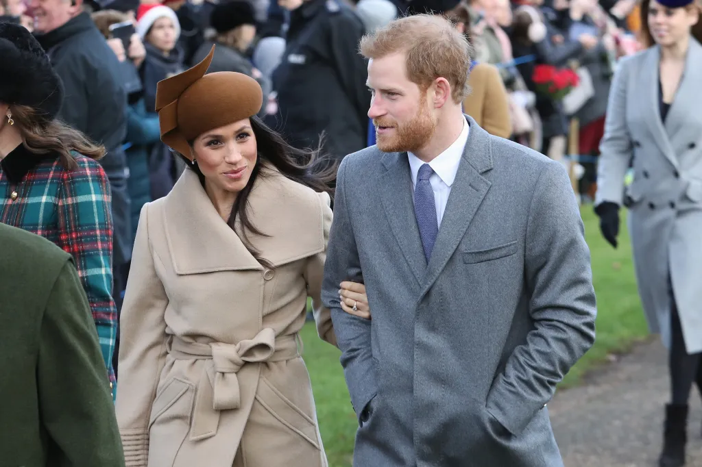 Meghan Markle and Prince Harry attend Christmas Day Church service.