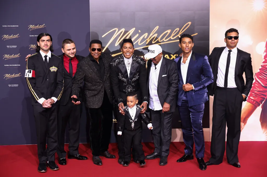 Members of the Jackson family at the international premiere of "Michael" in Berlin.