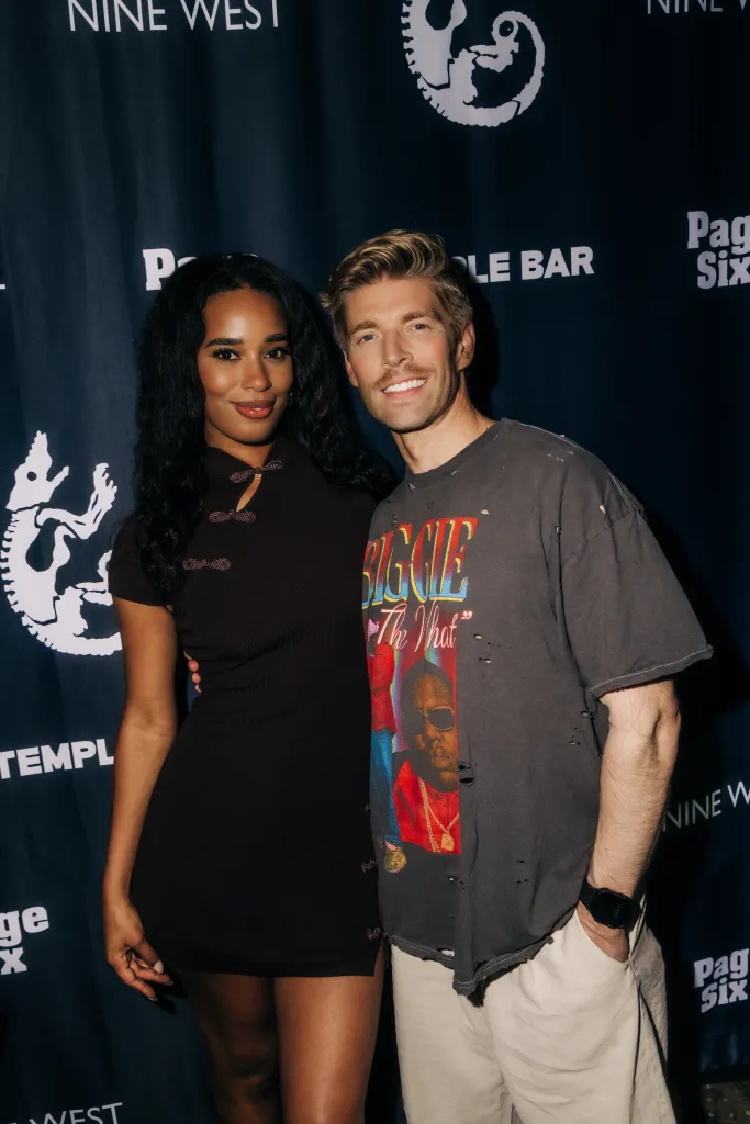 Mia Calabrese and Kyle Cooke posing together.