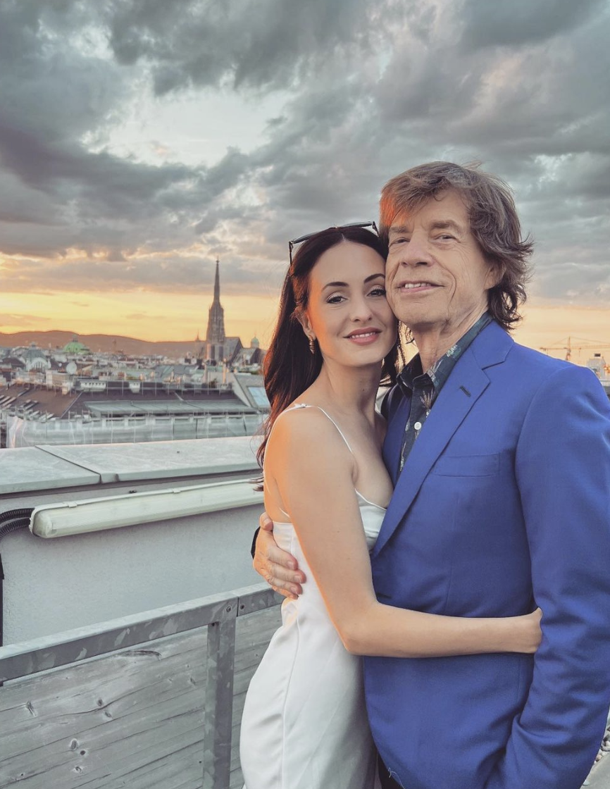 Melanie Hamrick and Mick Jagger.