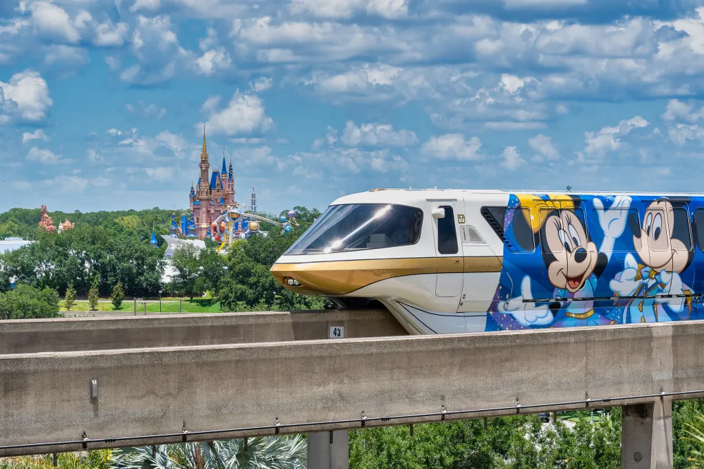 Disney monorail. 