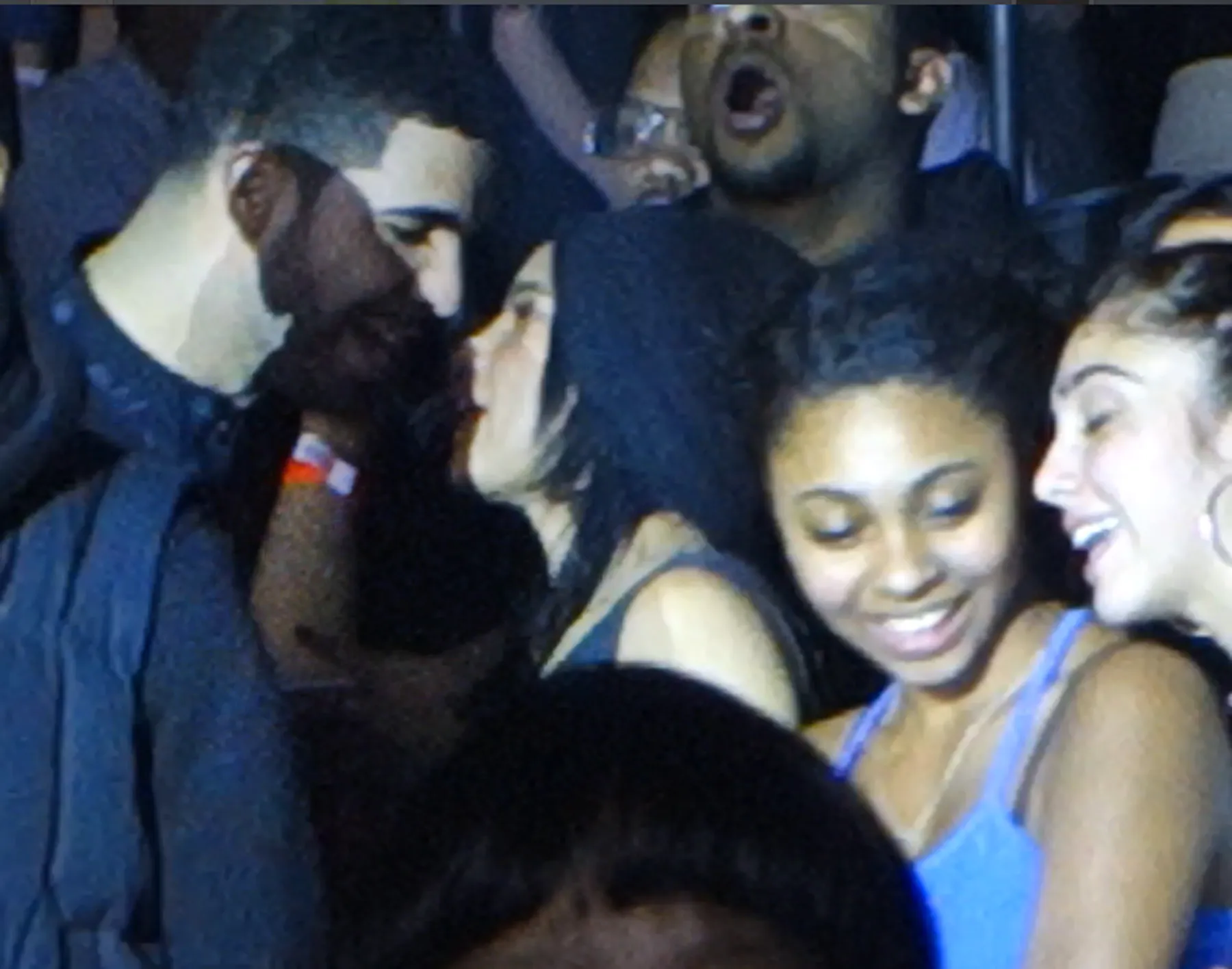 Drake and Zoe Kravitz with Lourdes Leon at a Beyoncé concert.