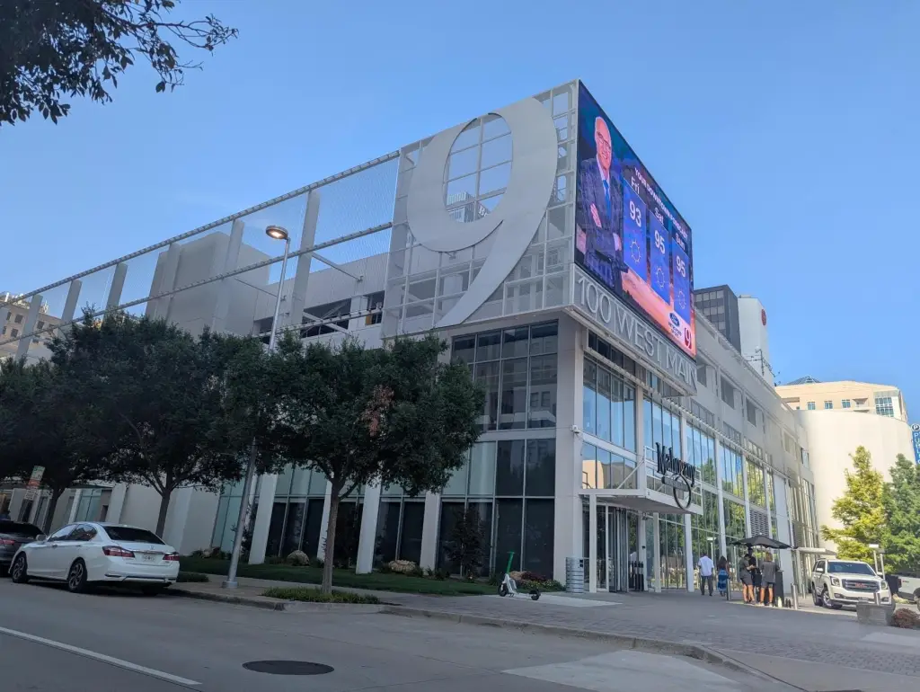 News 9's main office and studios are located in the Century Center building in downtown Oklahoma City 