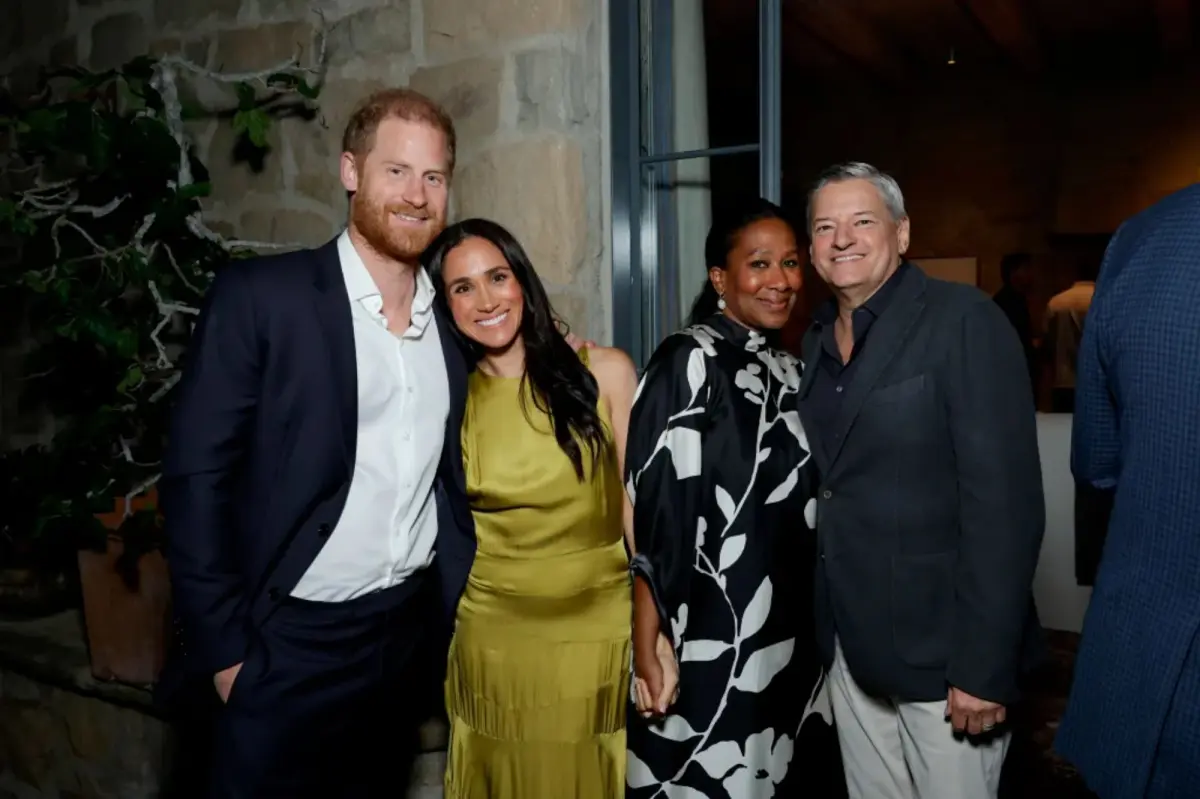 Mystery as photos of Meghan Markle and Prince Harry at Netflix party disappear— just months after Kris Jenner birthday deletion drama 