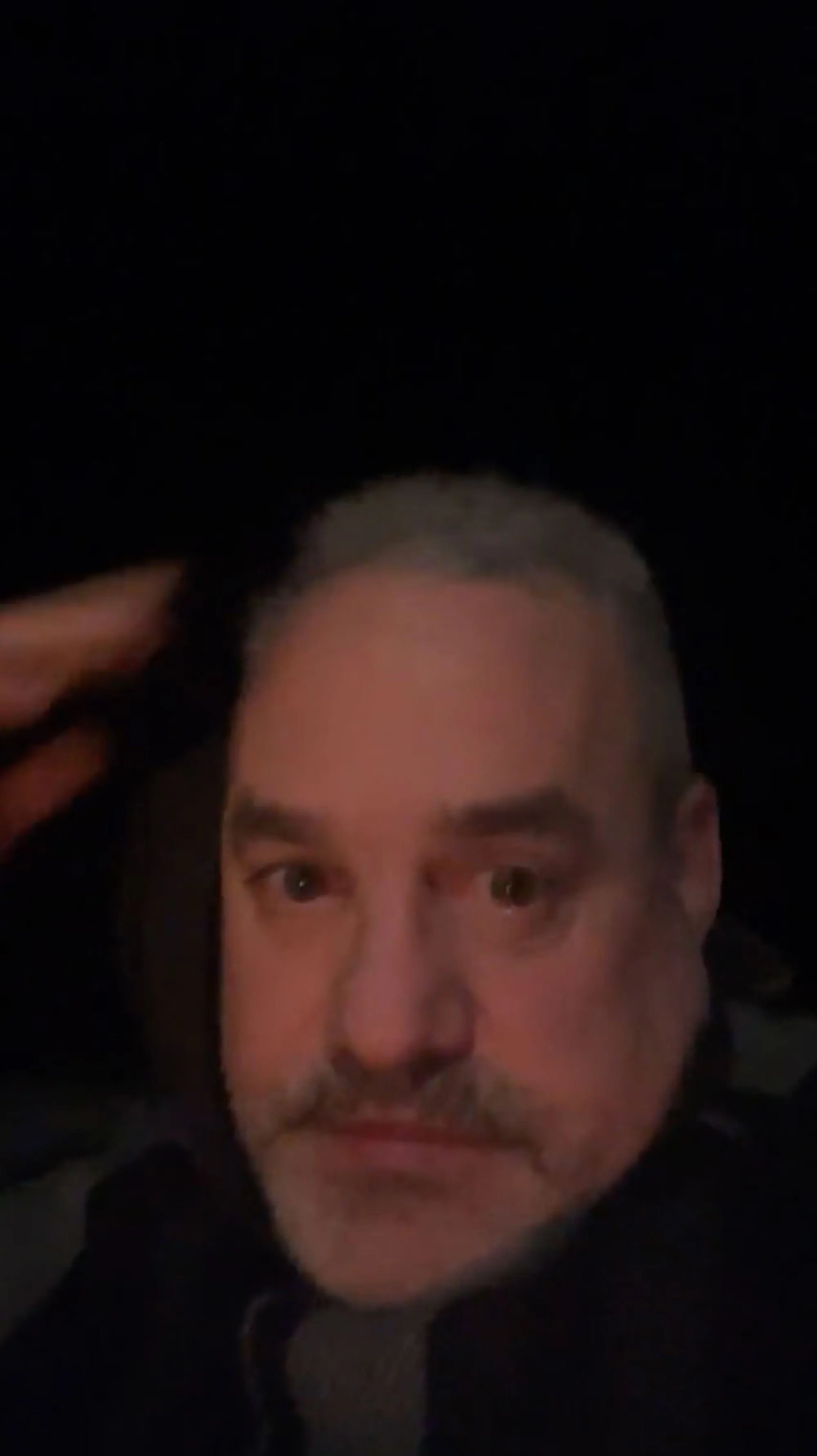 Nicholas Brendon looking at the camera in a still from an Instagram video.