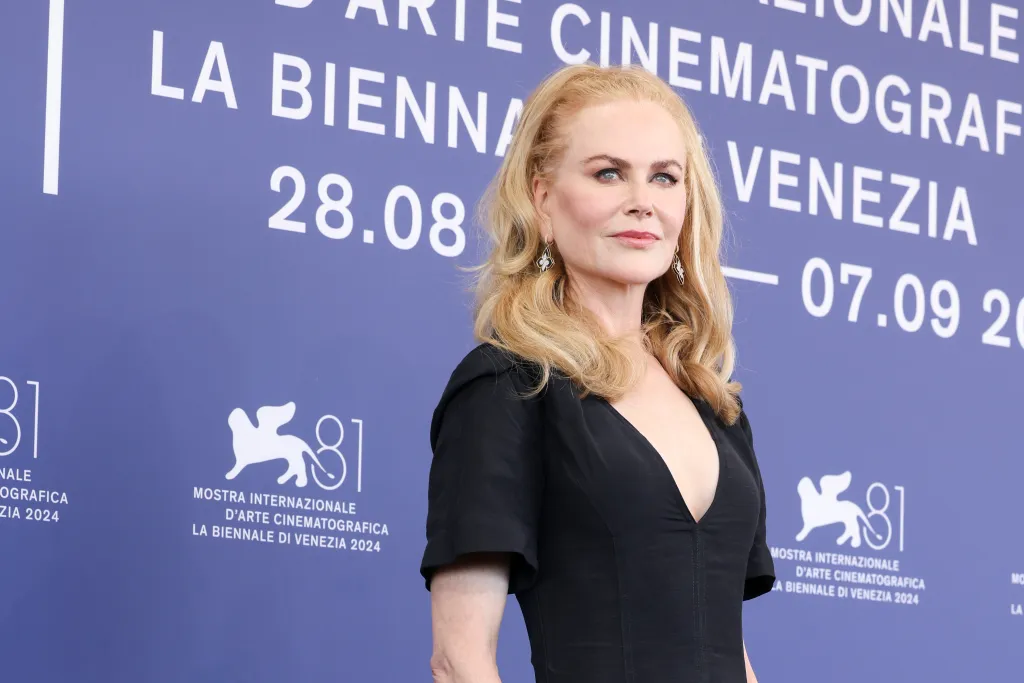 Nicole Kidman at the "Babygirl" photocall during the 81st Venice International Film Festival.