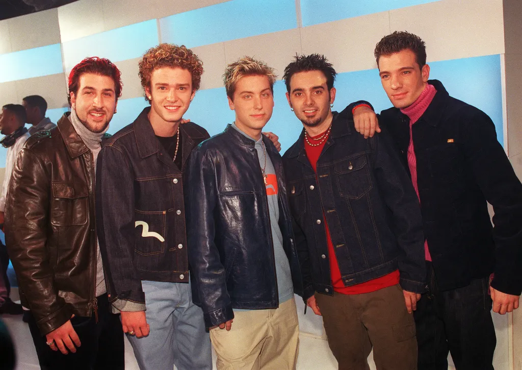 N'SYNC on MTV Total Request Live.