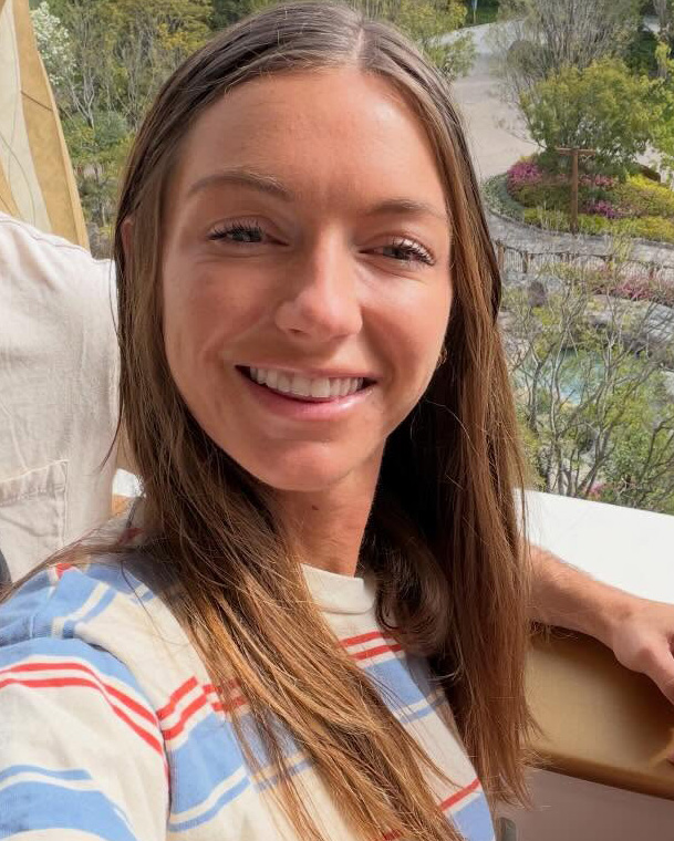 Chandler Higginson, a member of the cast of "The Secret Lives of Mormon Wives: Orange County," smiling for a selfie.