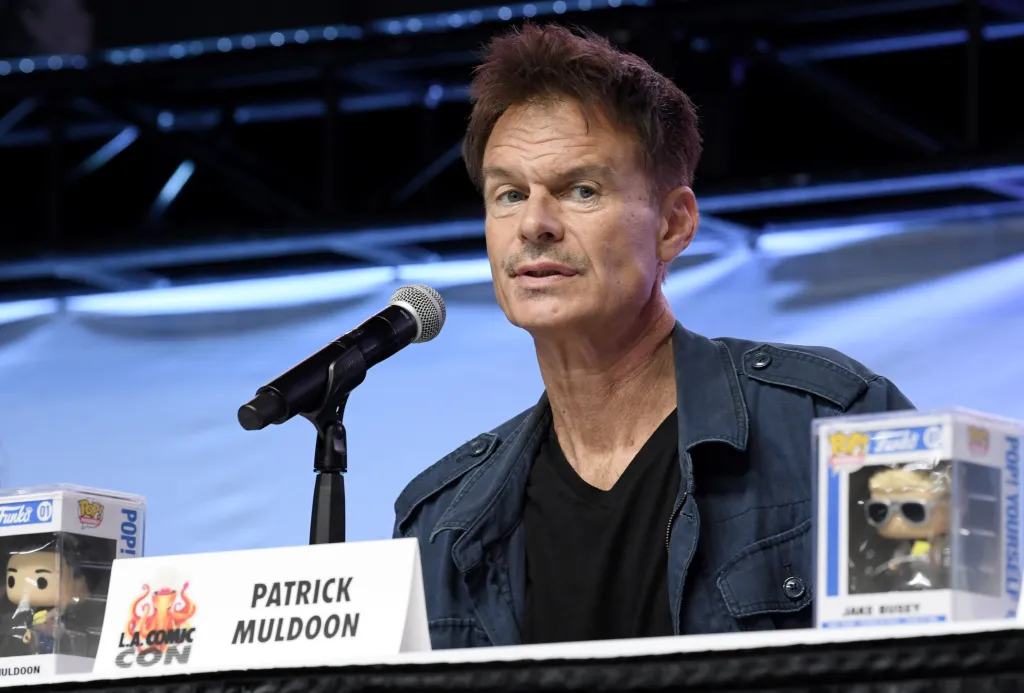 Patrick Muldoon at the Starship Troopers cast panel during Los Angeles Comic Con.