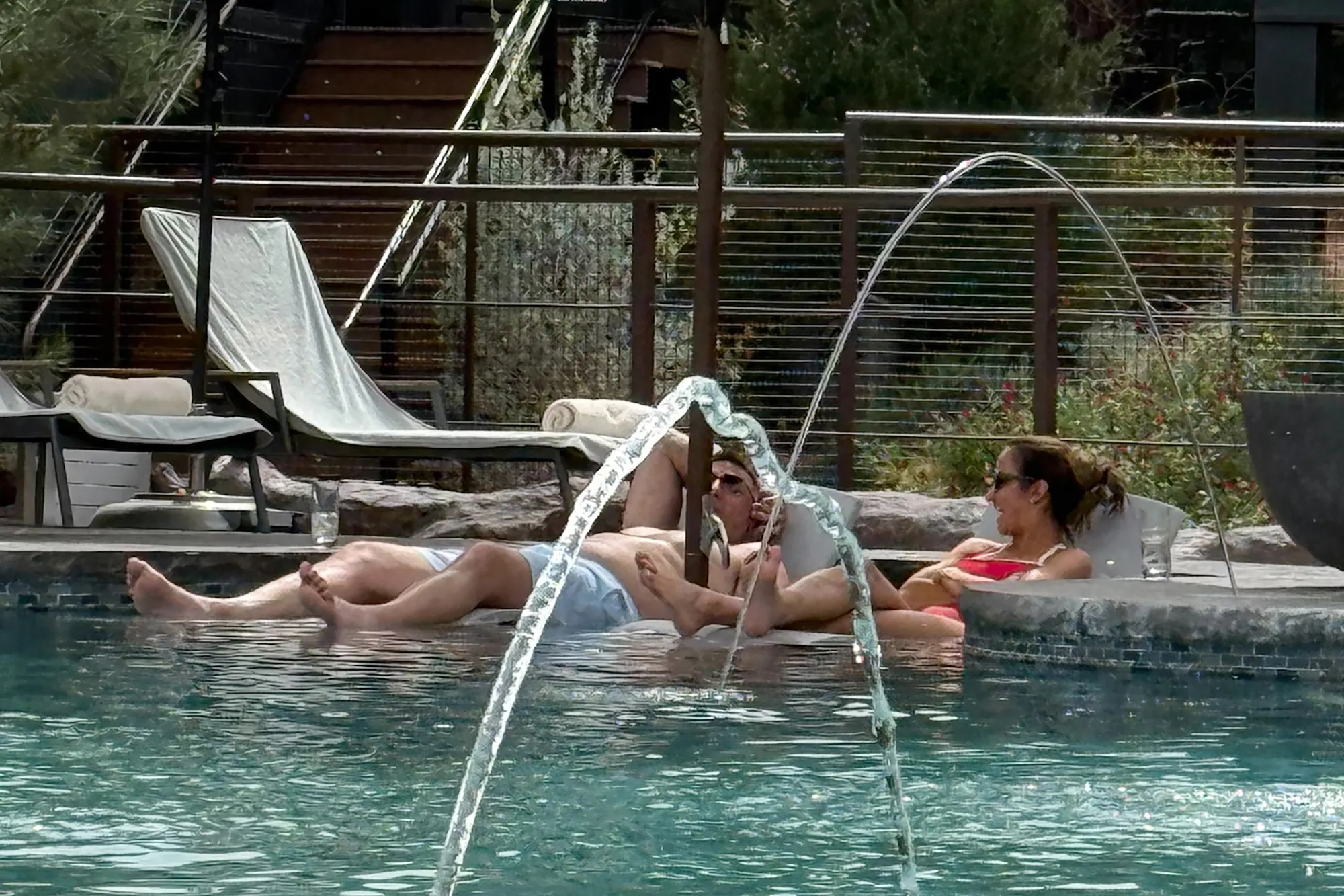Patriots coach, Mike Vrabel, and reporter Dianna Russini at Ambiente Sedona.