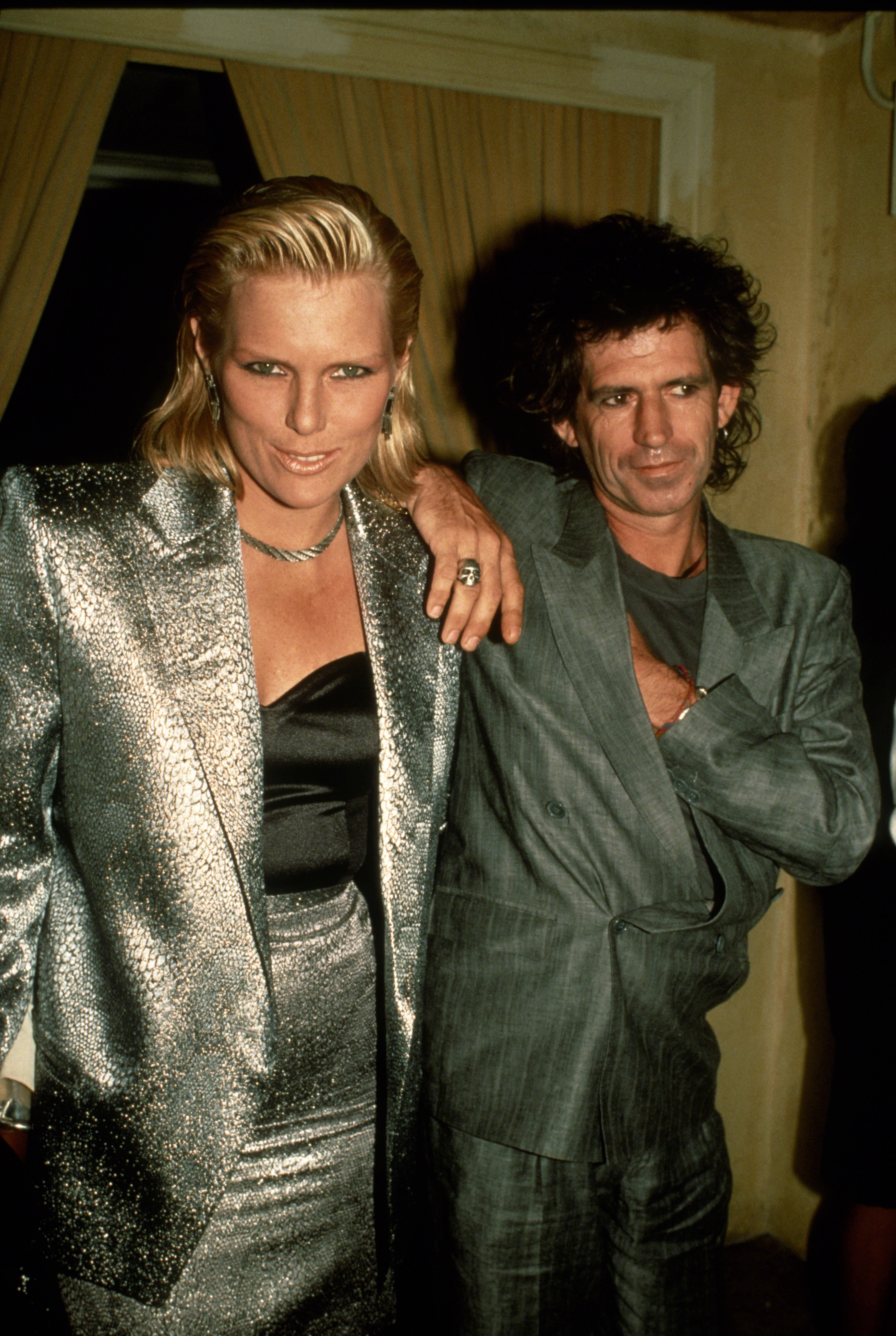 Keith Richards and wife Patti Hansen.