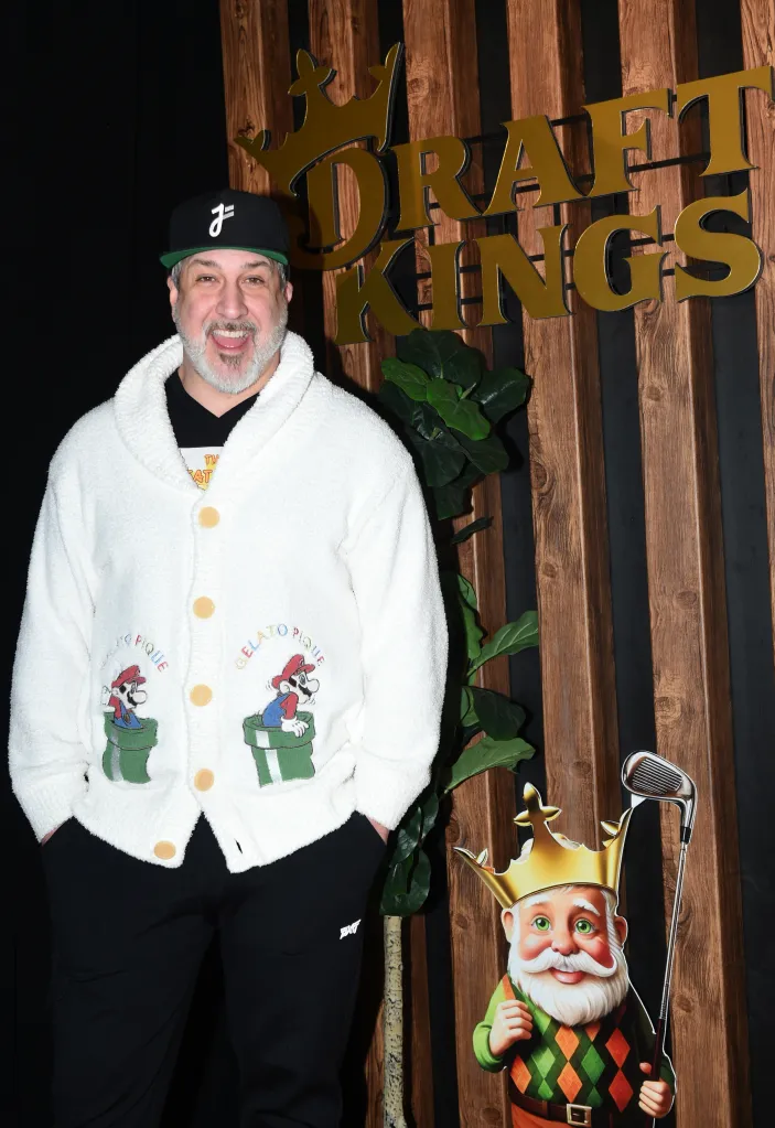 Joey Fatone smiling at DraftKings x Sports Illustrated Augusta After Dark.