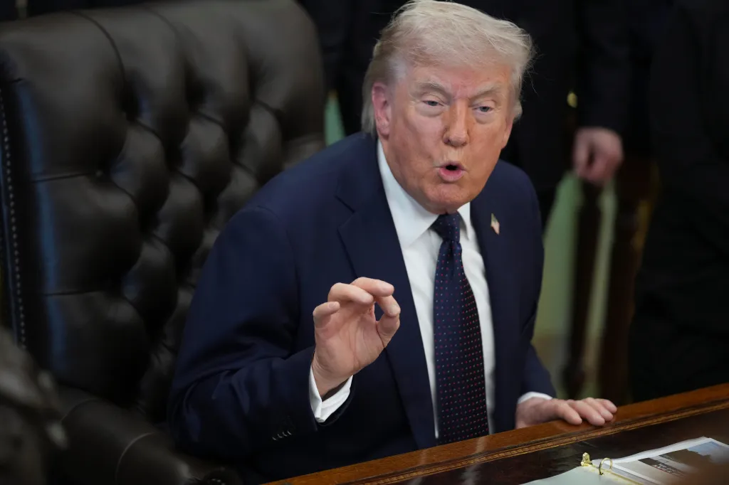 President Donald Trump speaks about health care affordability.
