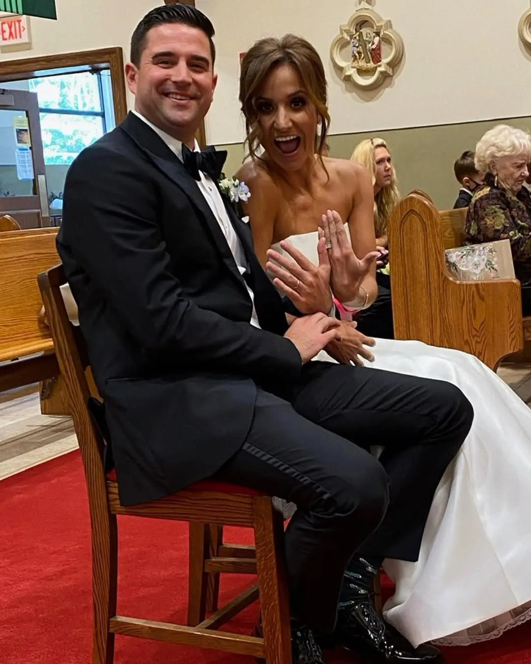 Dianna Russini and husband Kevin Goldschmidt at their 2020 wedding