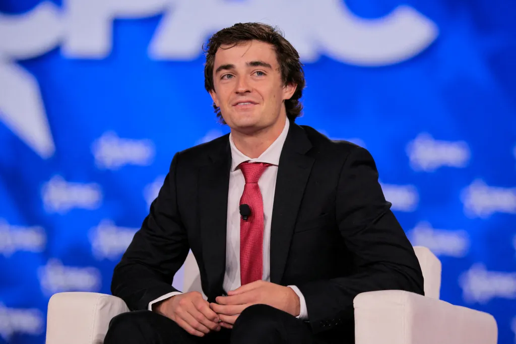 Reporter Nick Shirley attends the Conservative Political Action Conference (CPAC) in Grapevine, Texas.