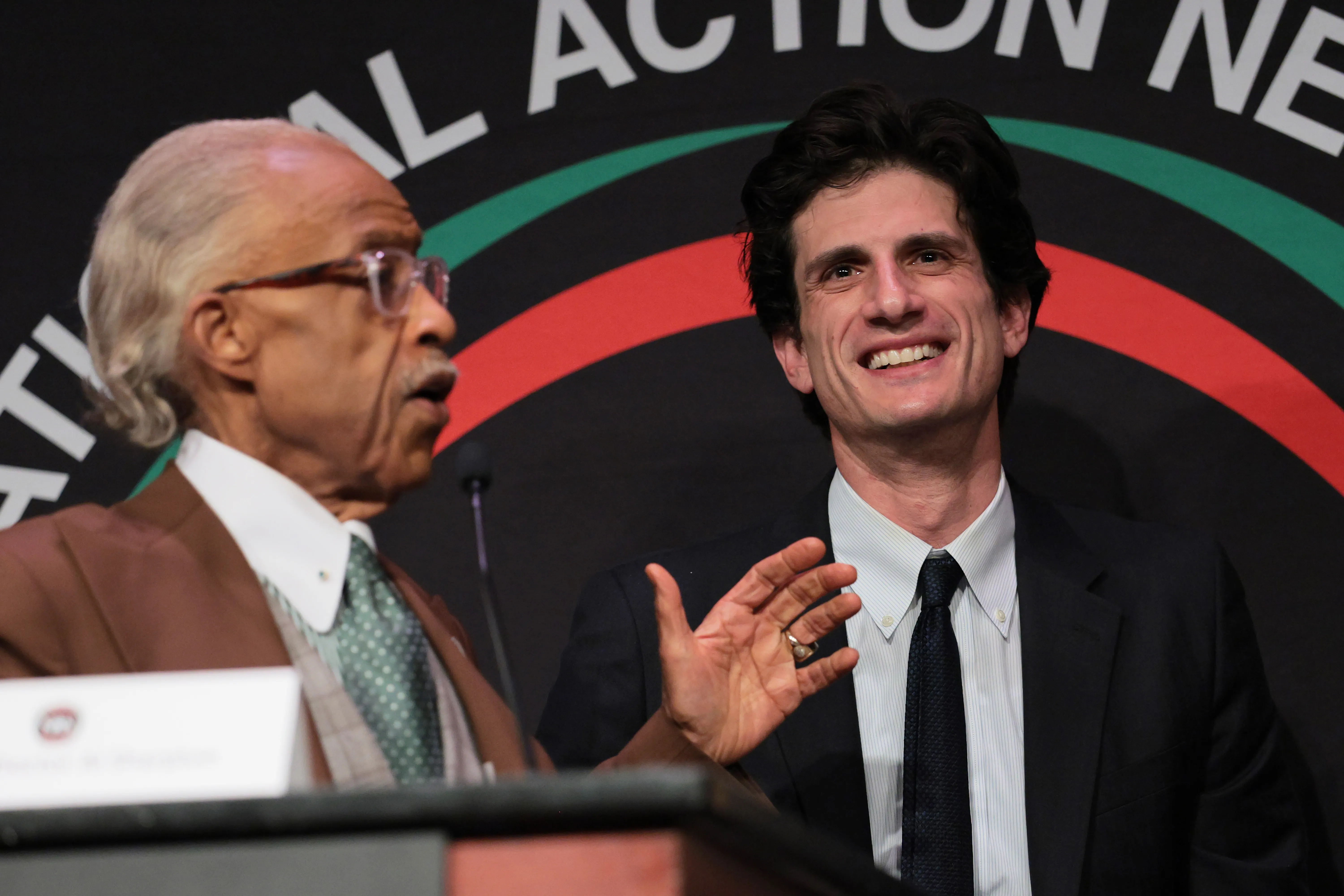 Rev. Al Sharpton and Jack Schlossberg