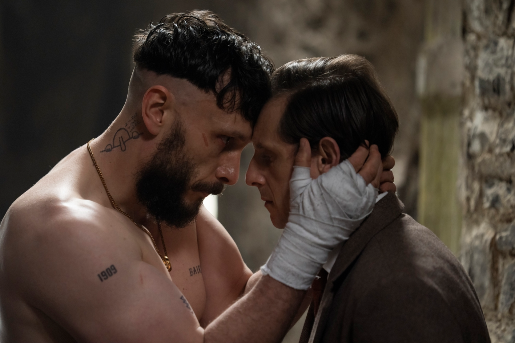 Richard Gadd (left) and Jamie Bell (right) from the TV series Half Man, HBO, Season 1.