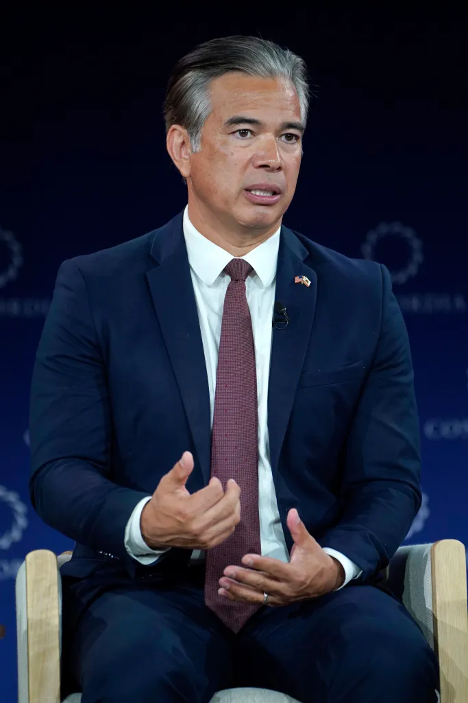 Rob Bonta, California Attorney General, speaks onstage during the 2025 Concordia Annual Summit.