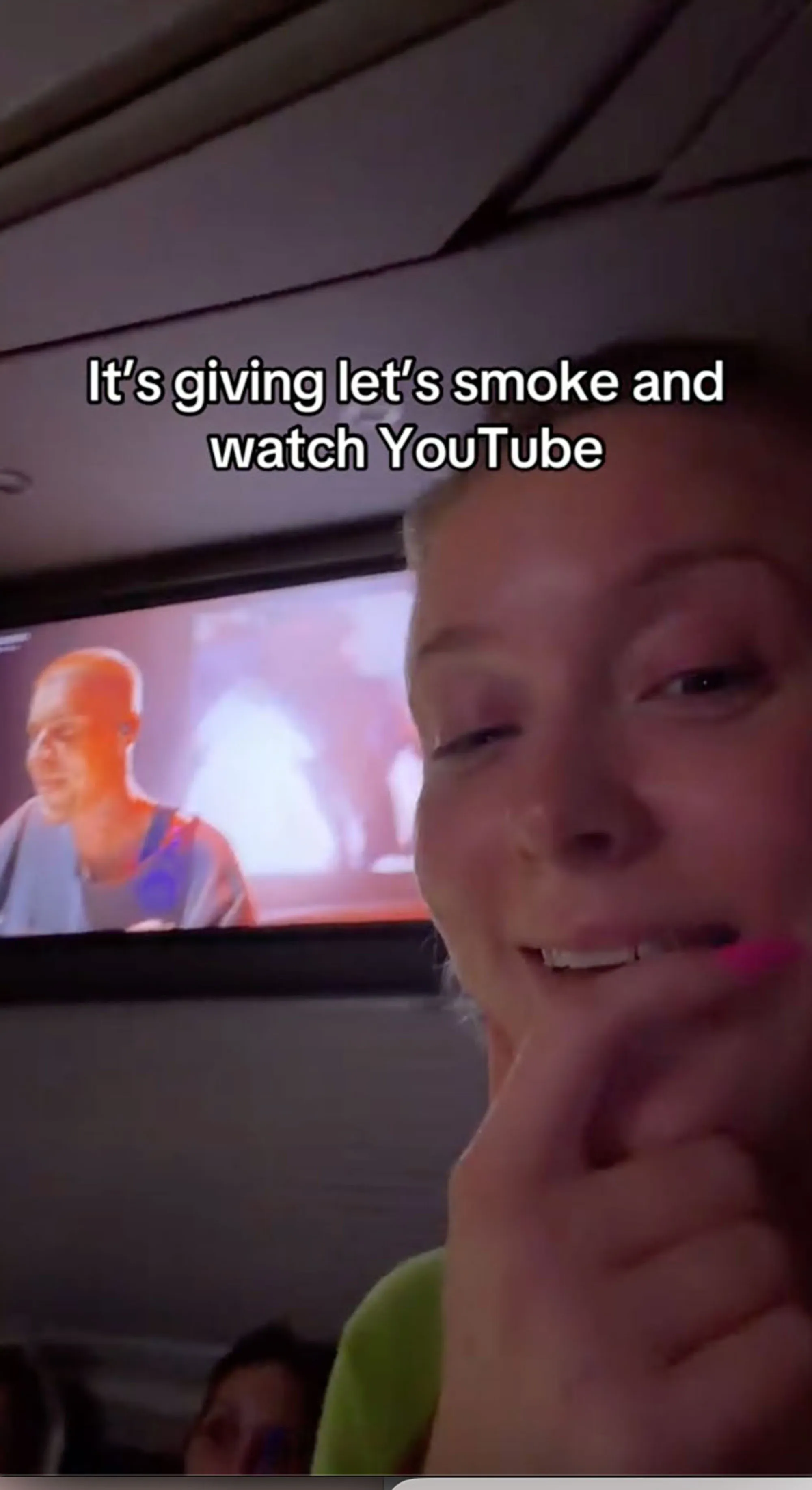 Zara Larsson in a close-up selfie, with text overlay, 