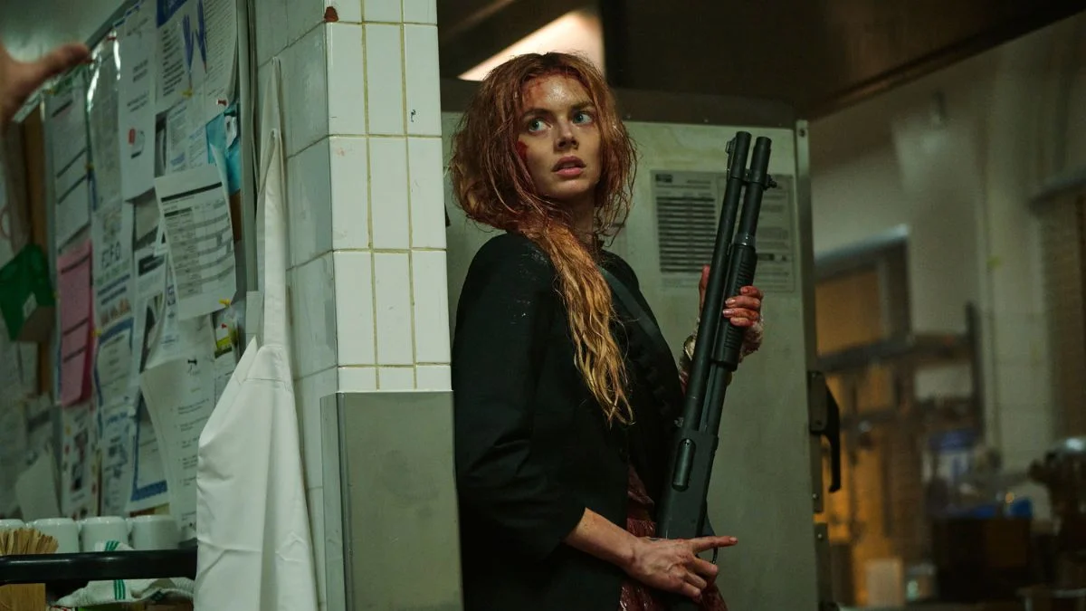 Samara Weaving Is Perfectly Happy Being Your Blood-Soaked Final Girl