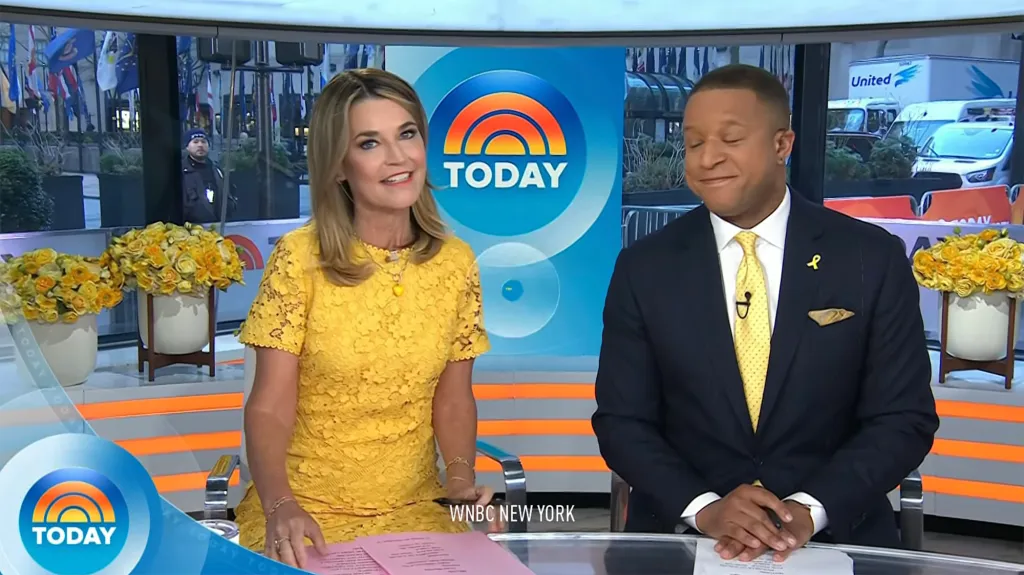 Savannah Guthrie and Craig Melvin on the Today show.