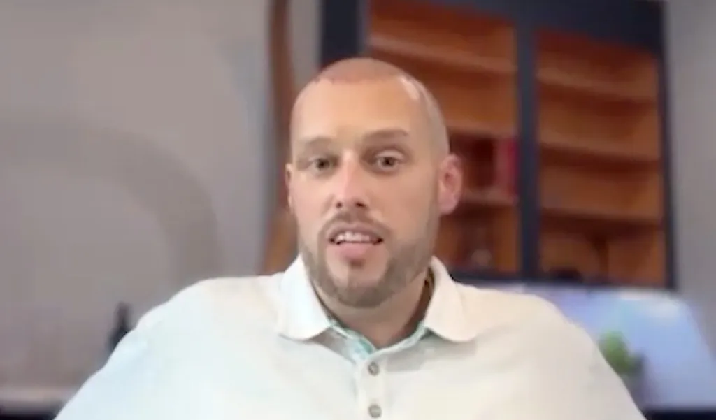 Harry Maugans in a screen capture from a NY Post video.