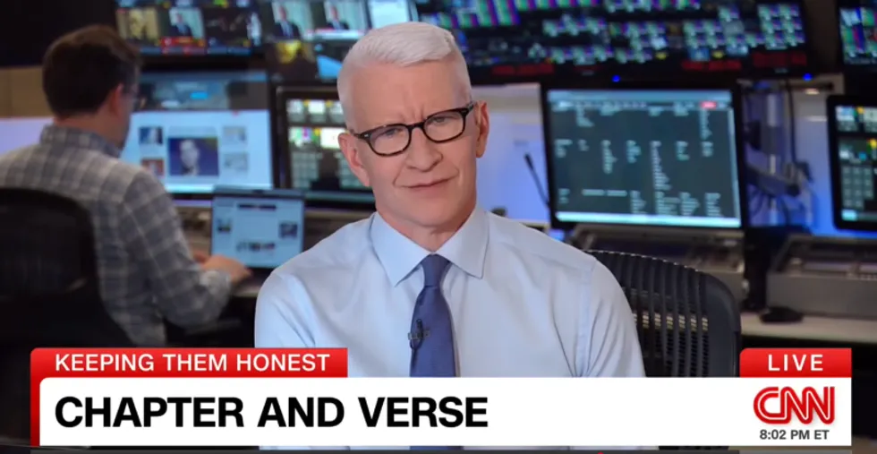 CNN’s Anderson Cooper taken aback as Trump uncorks one of the ‘lamest lies imaginable’