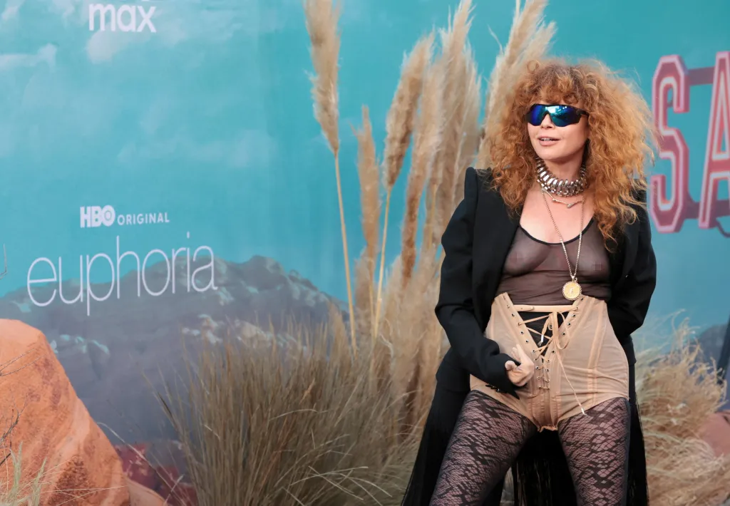Natasha Lyonne attends a premiere for the television series "Euphoria".