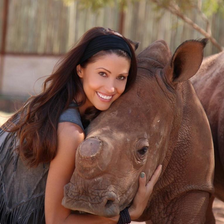 Shannon Elizabeth in Africa