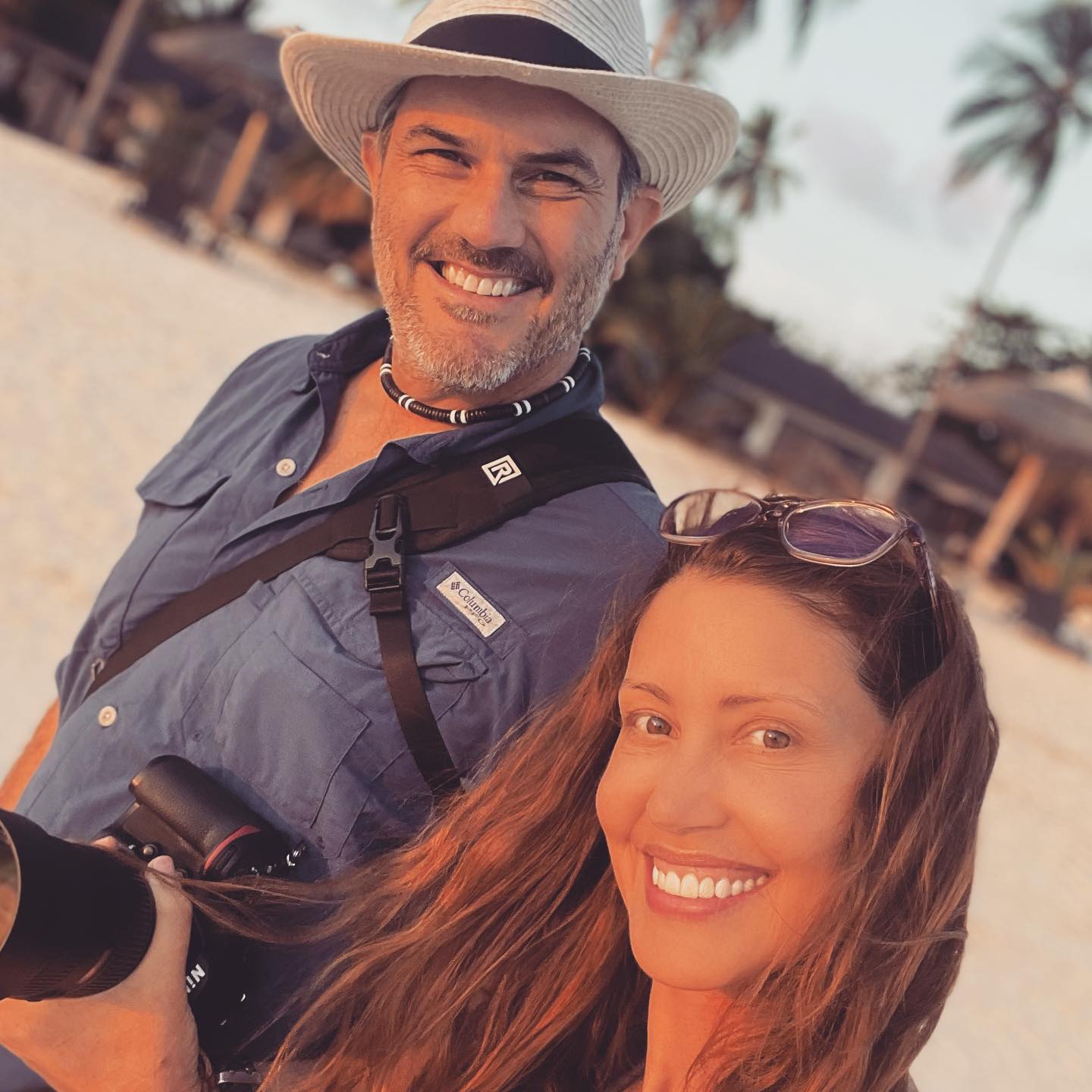 Shannon Elizabeth and her husband Simon Borchert