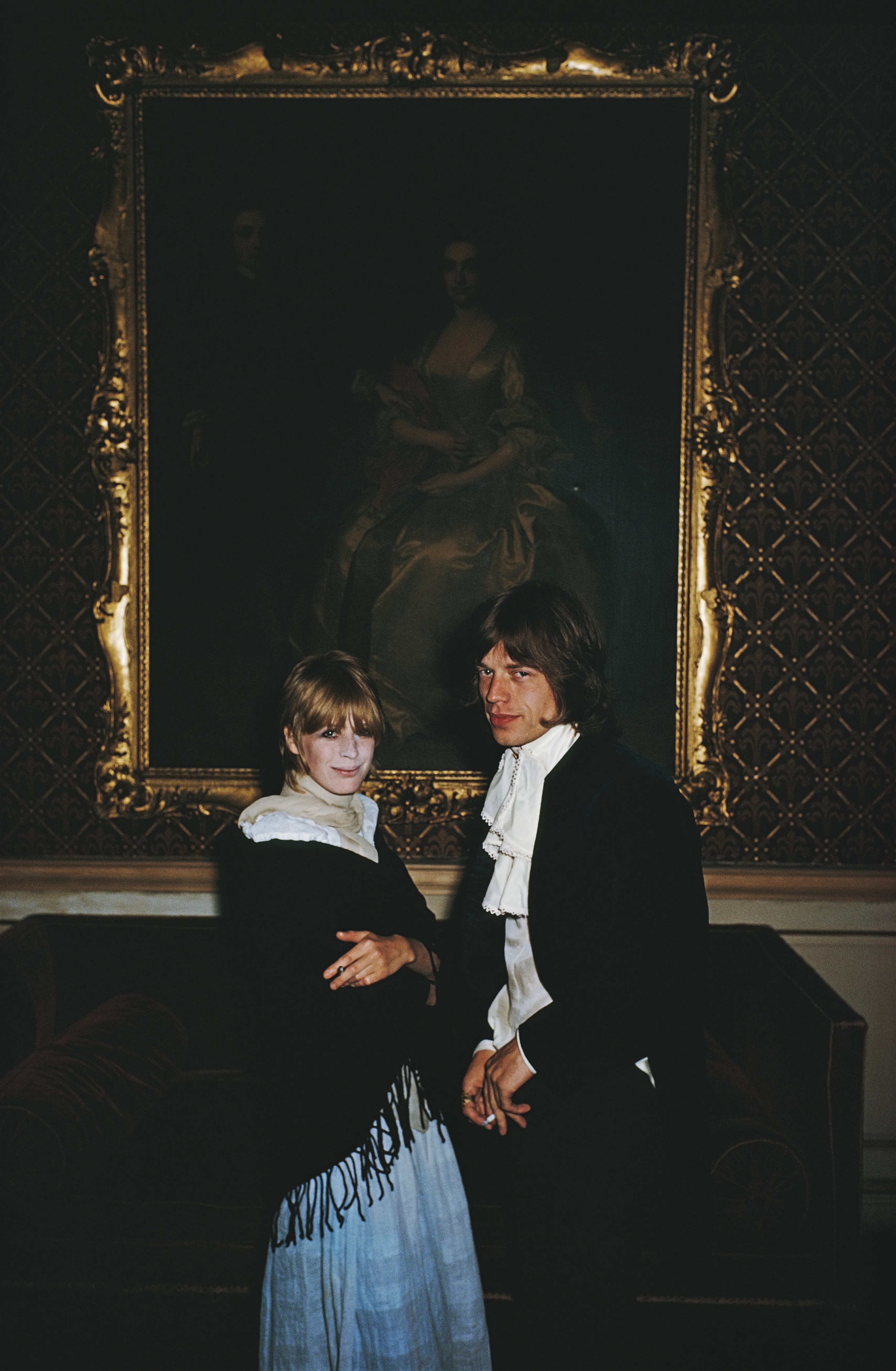 Mick Jagger and Marianne Faithfull.
