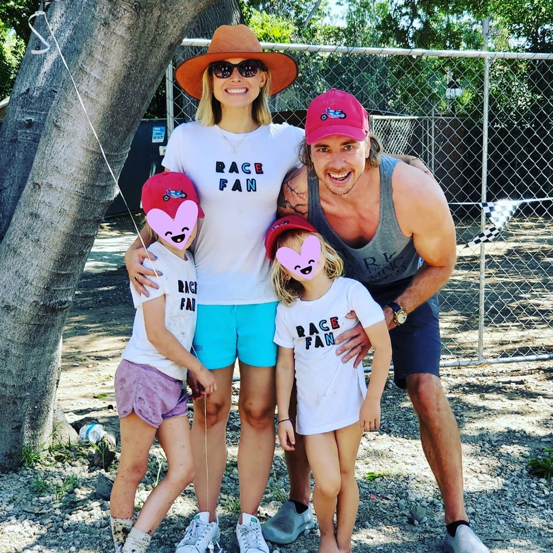 Kristen Bell and Dax Shepard with their daughters
