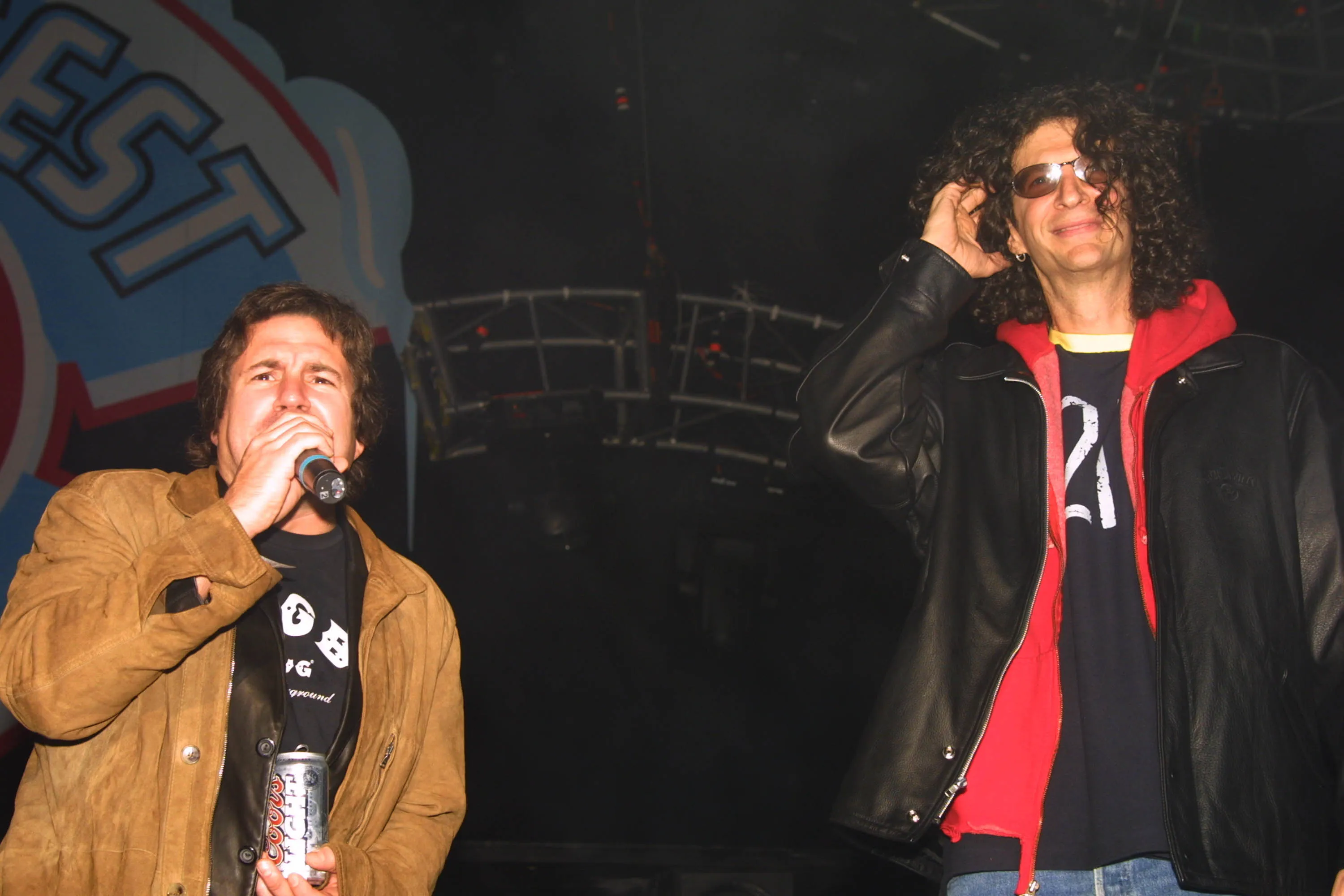 'Stuttering' John Melendez and Howard Stern in 2003