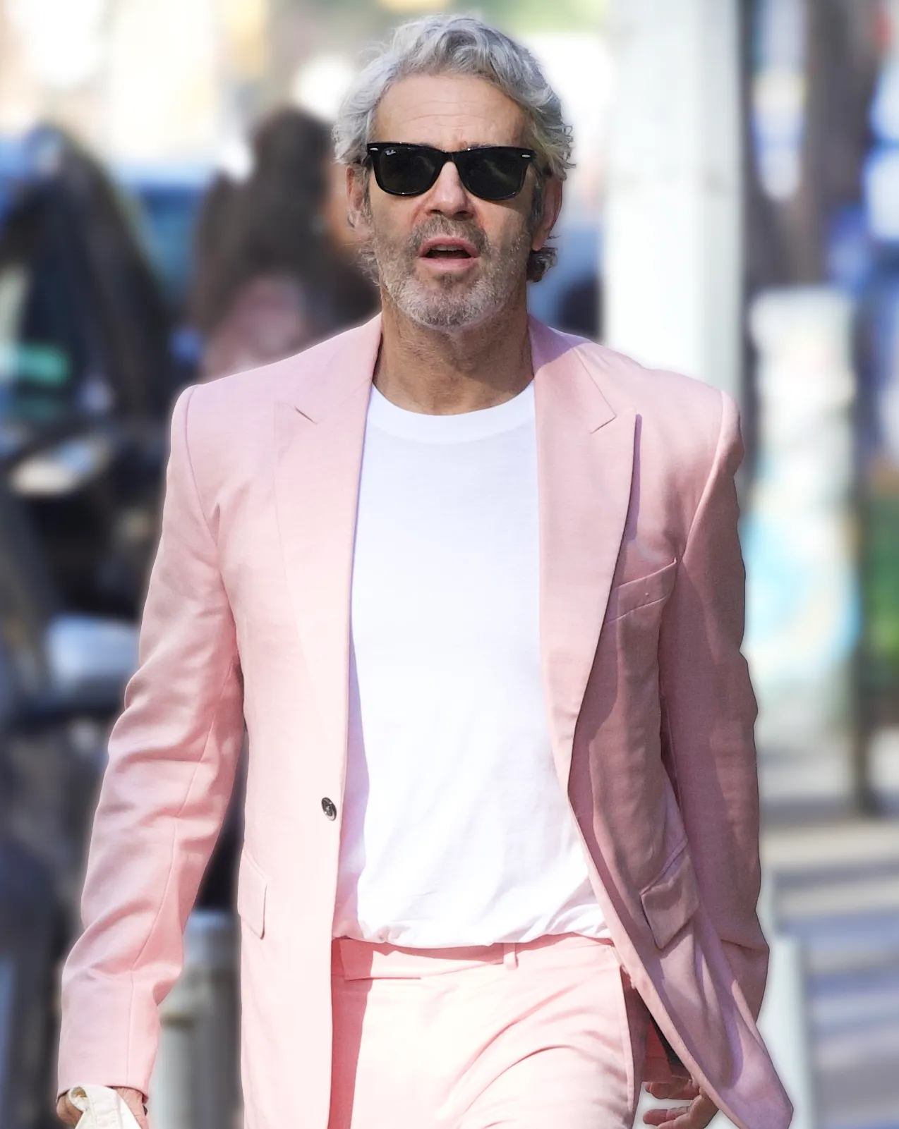 Andy Cohen arriving at "Summer House" Season 10 reunion