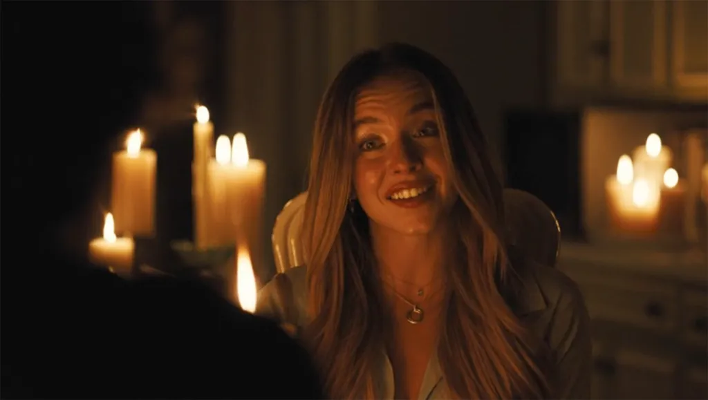 Sydney Sweeney as Cassie Howard in "Euphoria" season 3, episode 1.